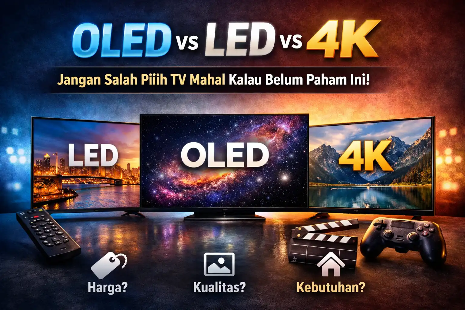 OLED vs LED vs 4K Jangan Salah Pilih TV Mahal Kalau Belum Paham Ini!