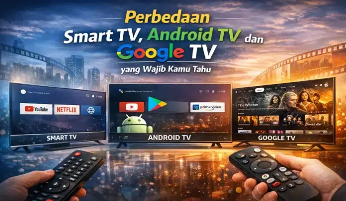 Perbedaan Smart TV, Android TV, dan Google TV