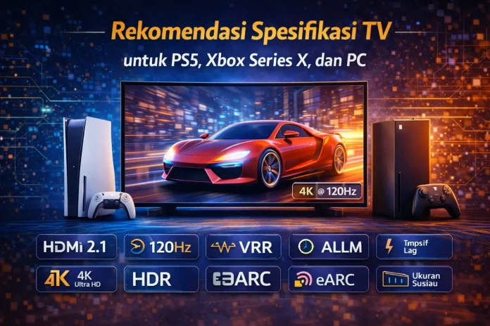 Rekomendasi Spesifikasi TV untuk PS5, Xbox Series X, dan PC: 11 Poin Harus Kamu Tahu Sebelum Membeli