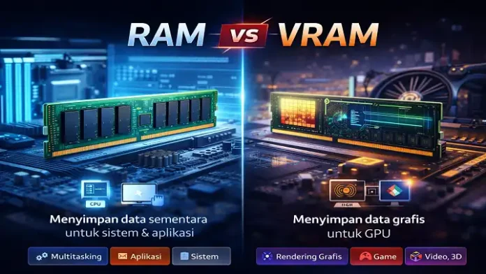 RAM vs VRAM: Perbedaan, Fungsi, dan Mana yang Lebih Penting untuk Performa Komputer?