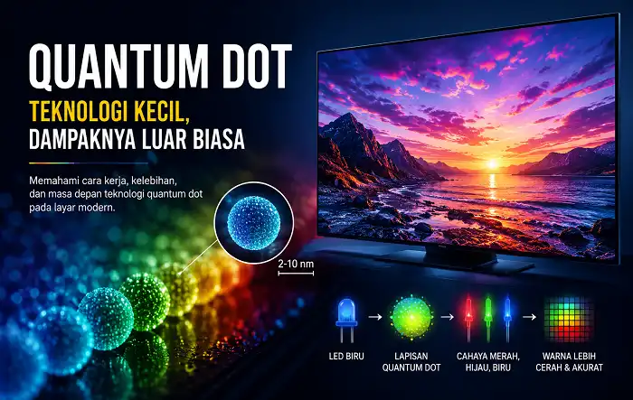 Quantum Dot: Teknologi “Titik Nano” yang Mengubah Cara Kita Melihat Warna di Layar Modern