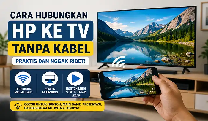 Cara Hubungkan HP ke TV Tanpa Kabel, Praktis dan Nggak Ribet!