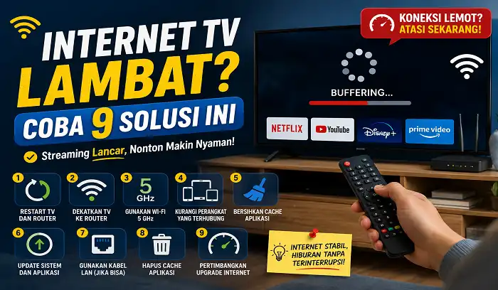 Internet TV Lambat? Coba 7 Cara Ini Biar Streaming Lancar Lagi