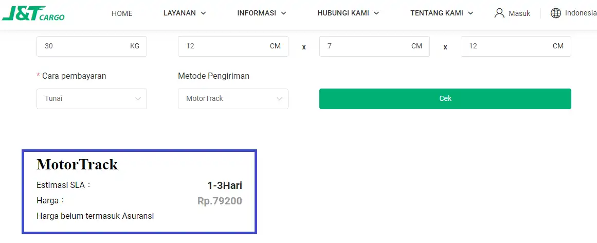 Harga J&T Pengiriman Harga J&T Pengiriman